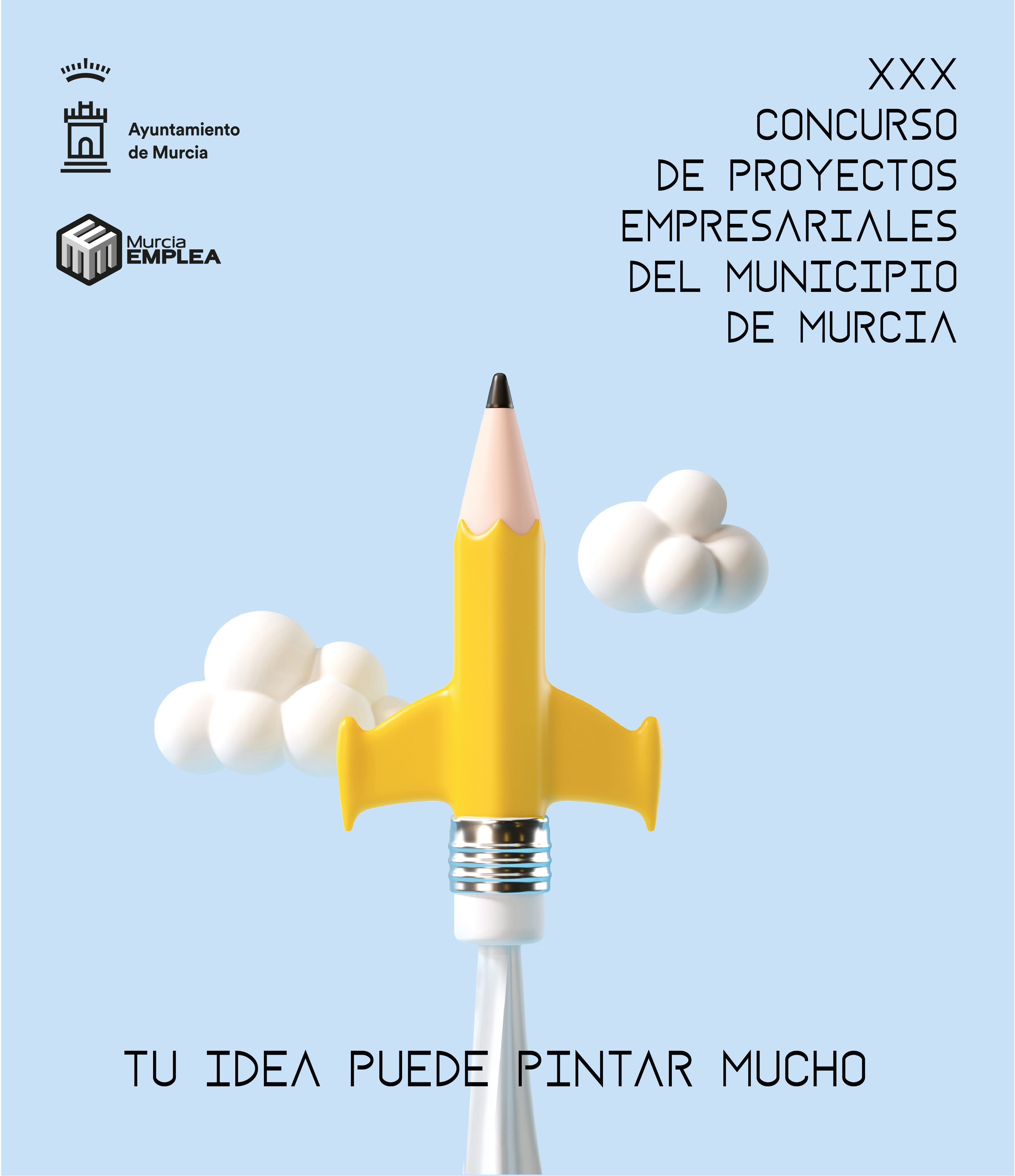 Cartel promocional de la XXX edición del Concurso de Proyectos Empresariales 2022